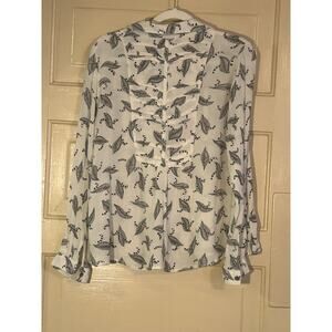 Maeve Lilly of the Valley Bainbridge button up Blouse size 10